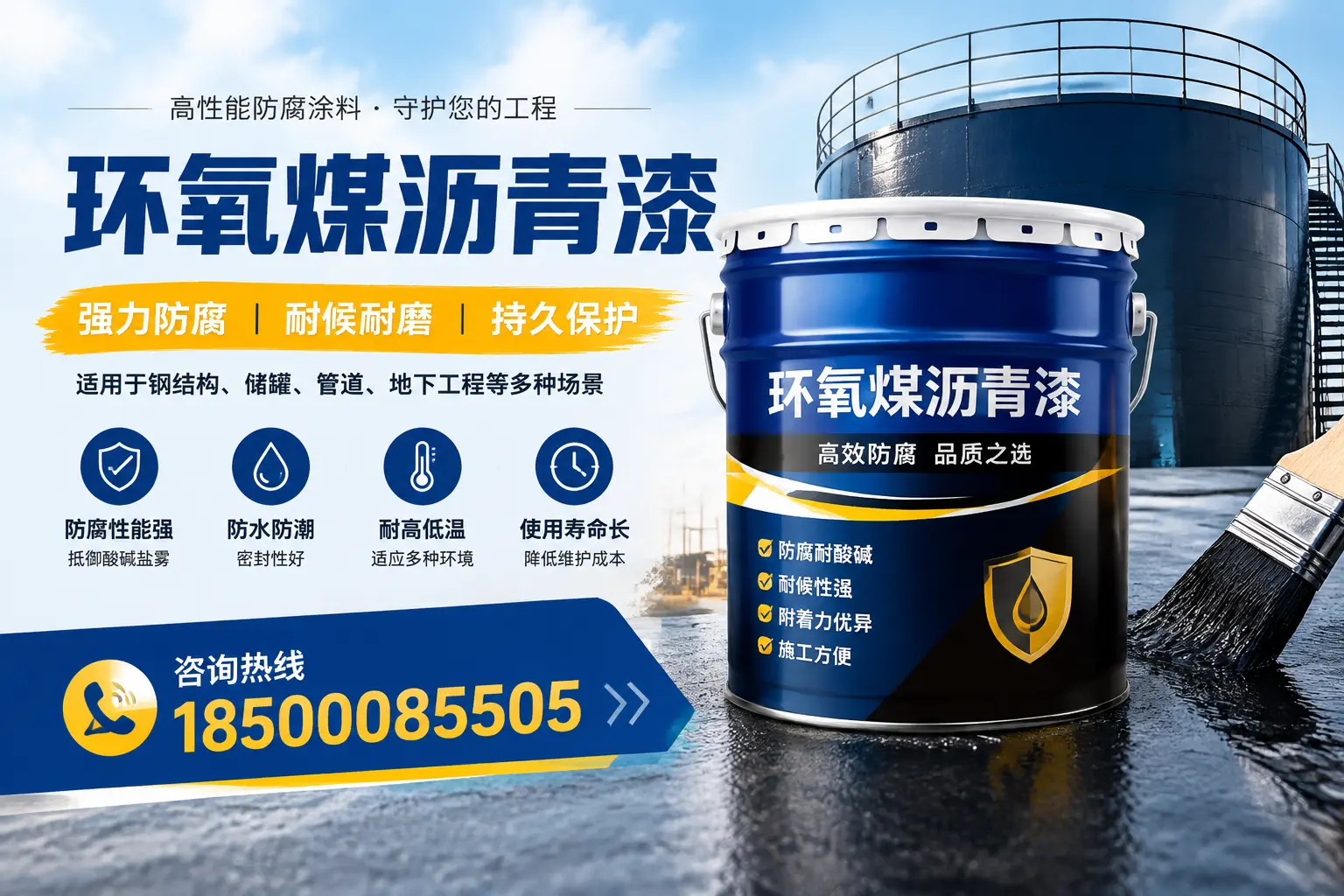 环氧煤沥青漆在工业中的应用，台州企业的选择